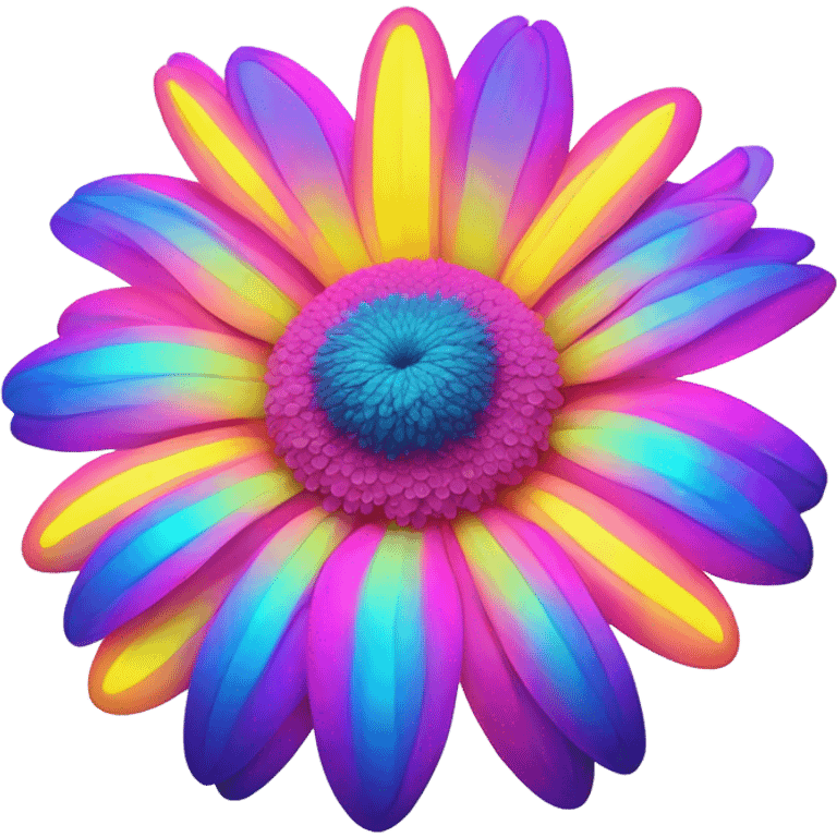 Neon daisy  emoji