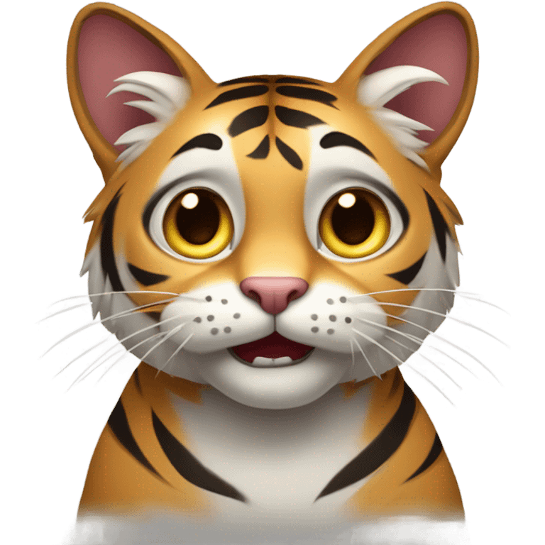 tiger cat in shock emoji