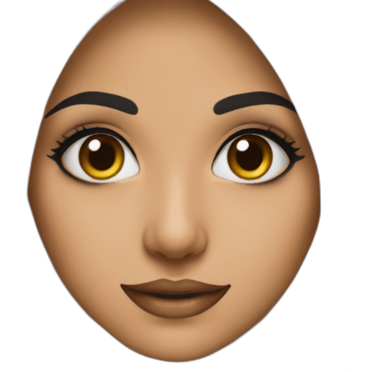 Hijabi face paint emoji