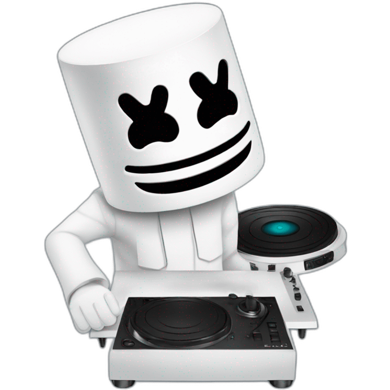 DJ marshmello playing music emoji