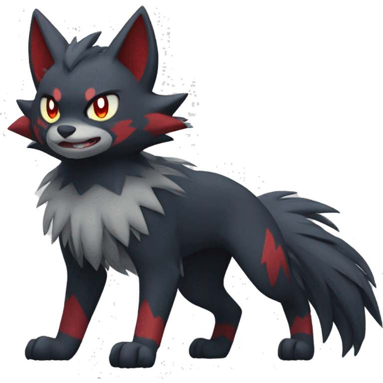 Litten-Zoroark-Mightyena-Zorua full body emoji