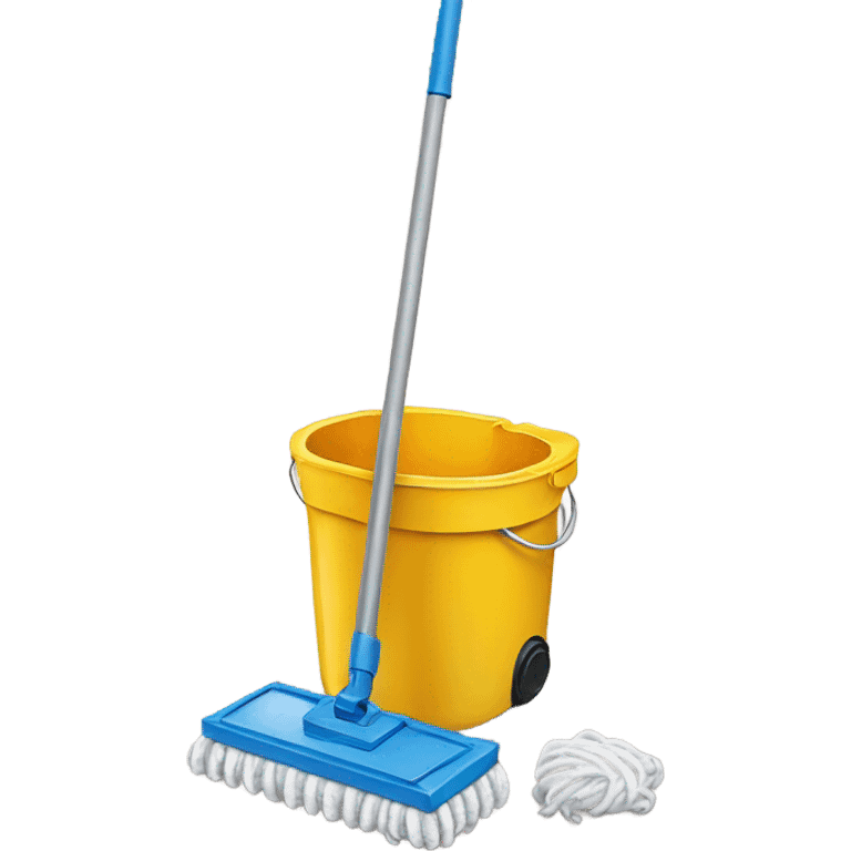 Hoover mop and bucket emoji