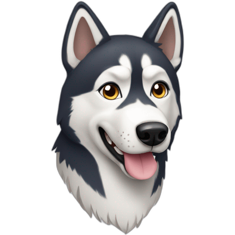 Husky dog emoji