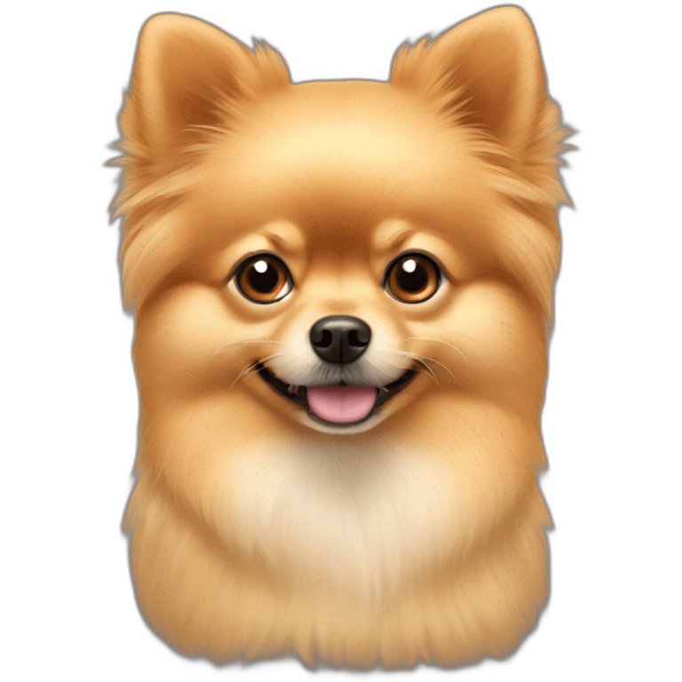 pomeranian with x-alopecia emoji