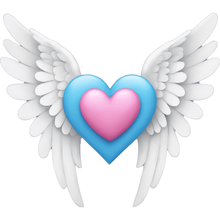 Heart with angel wings emoji