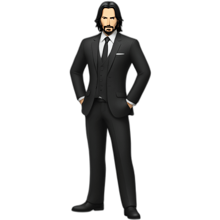 John Wick in the suit emoji