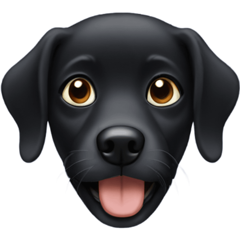 Black dog emoji