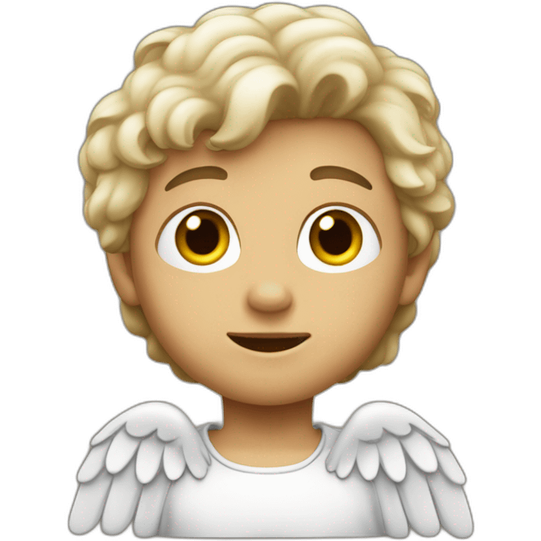 Niño disfrazado de ángel  emoji