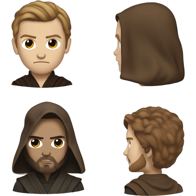 Anakin Skywalker in revenge of the Sith fighting obi wan kenobi emoji