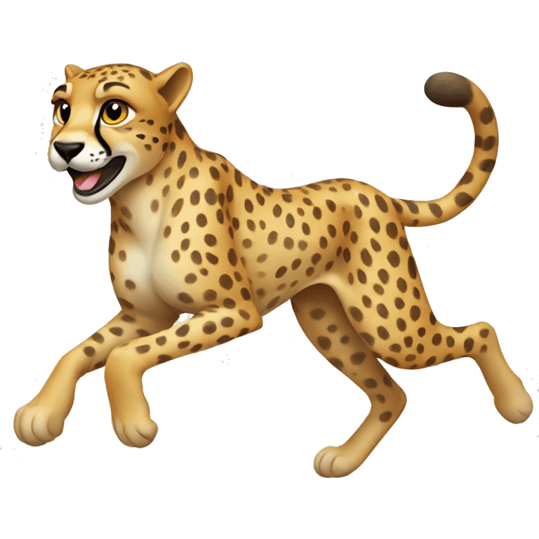 running cheetah emoji