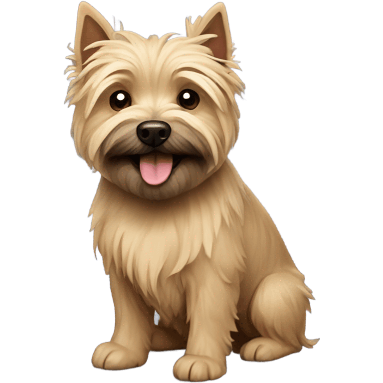 Happy tan cairn terrier  emoji