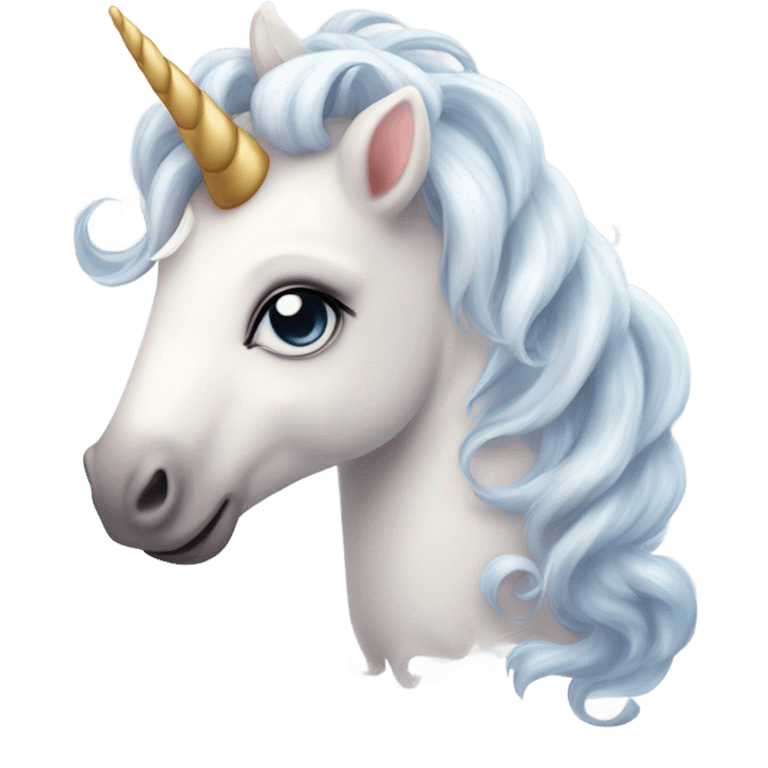 Super cute realistic baby unicorn  emoji