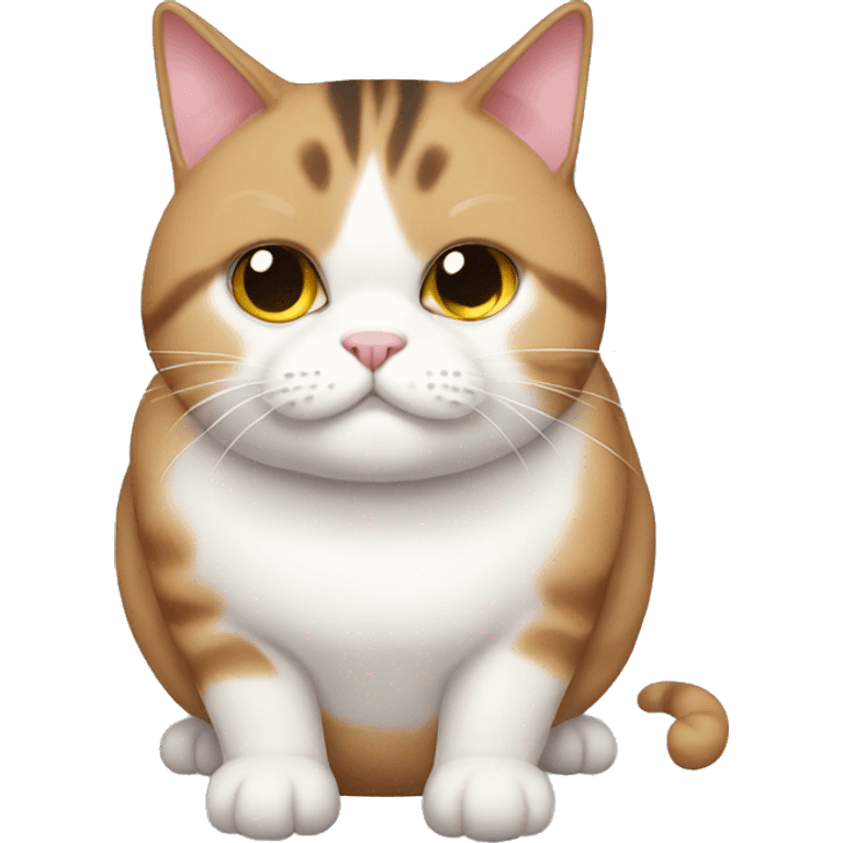 obese tabie cat emoji