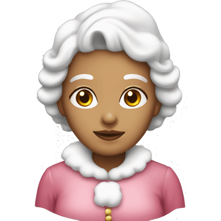 White light pink Mrs claus emoji