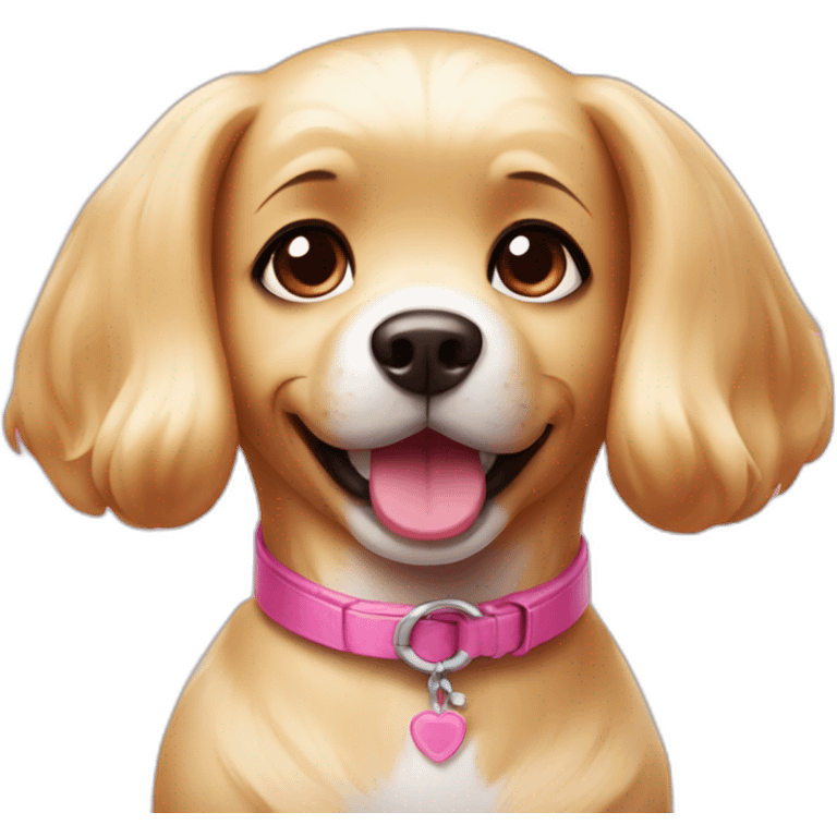 barbie dog cute face emoji