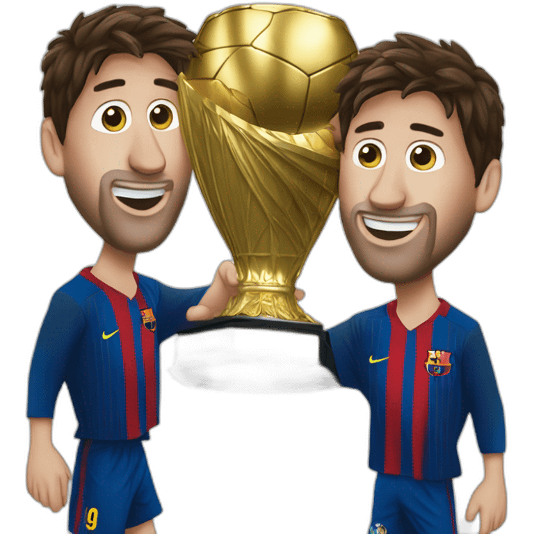 messi levantando la copa emoji