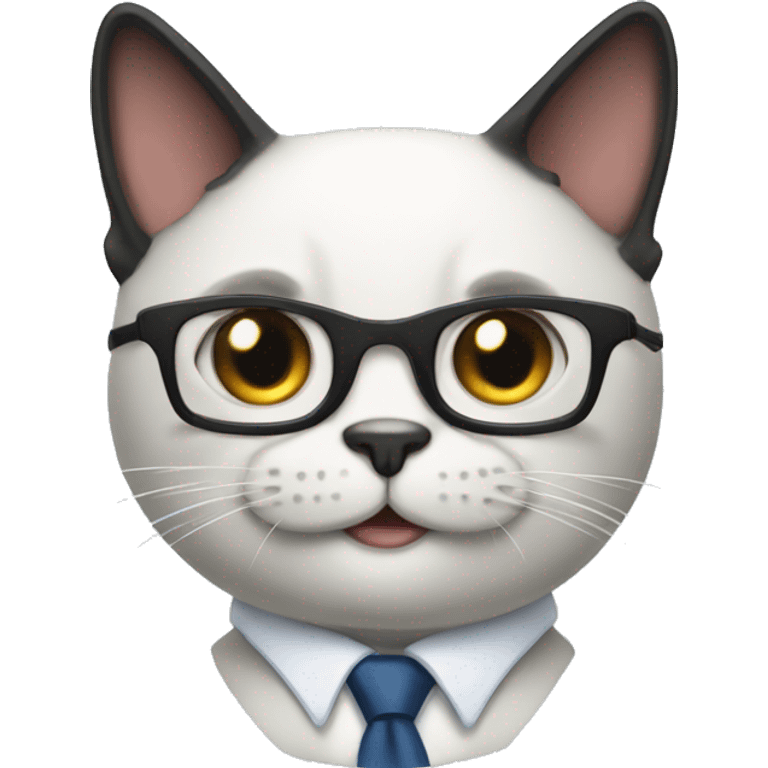 A Bussines cat emoji