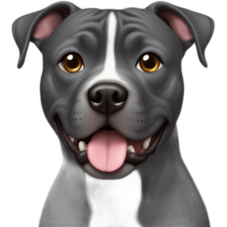 dark grey staffordshire terrier emoji