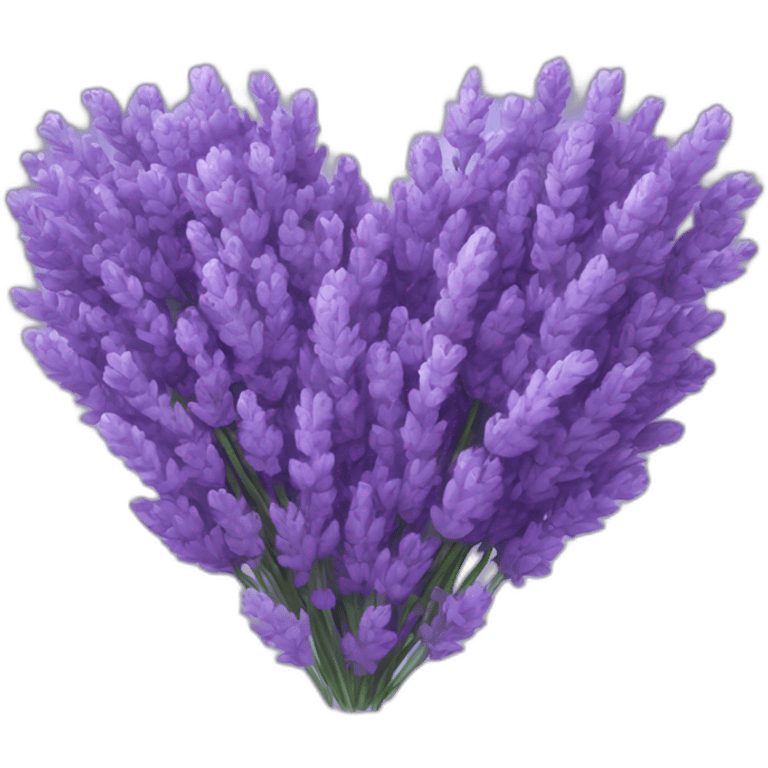 Lavender-colors-heart emoji