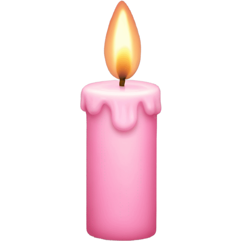 light pink candle emoji