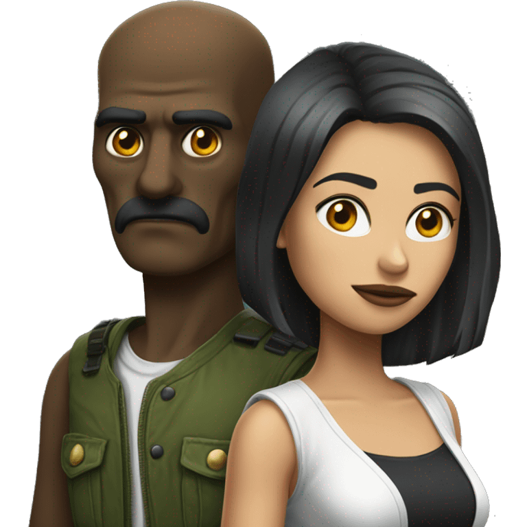 Caveira e olha desconfiado  emoji