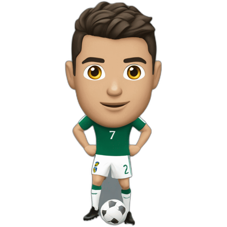 Cristiano Ronaldo met une reprise de volée  emoji