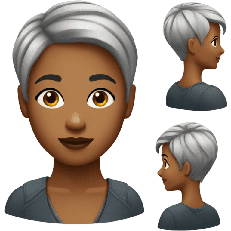 woman pixie cut emoji