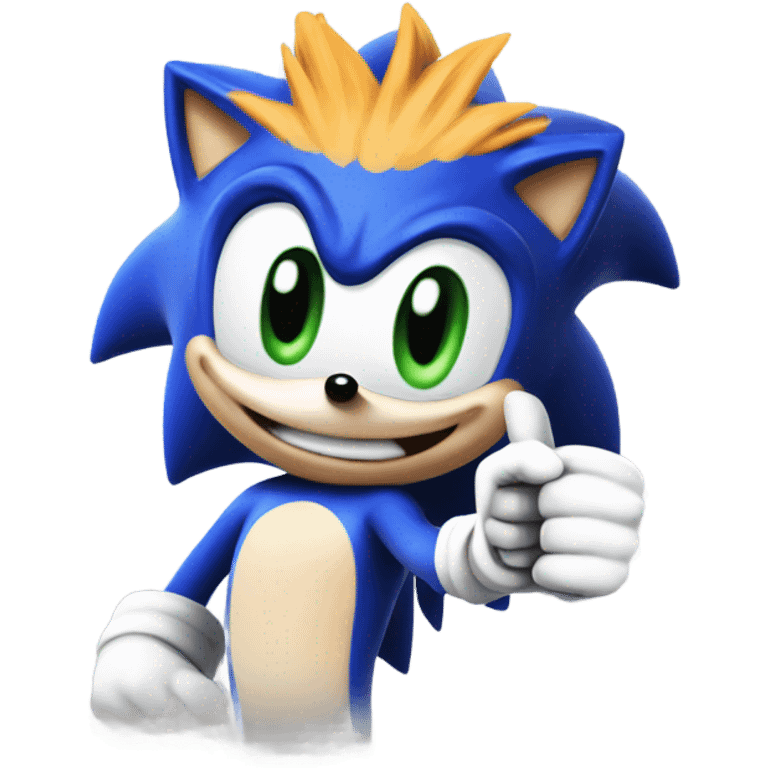 sonic the hedgehog thumbs up emoji