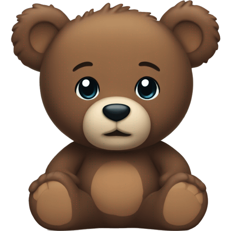 whole body of bear in jellycat style emoji