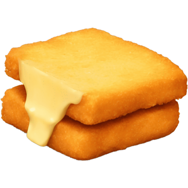 Chicken nugget eating cheese emoji