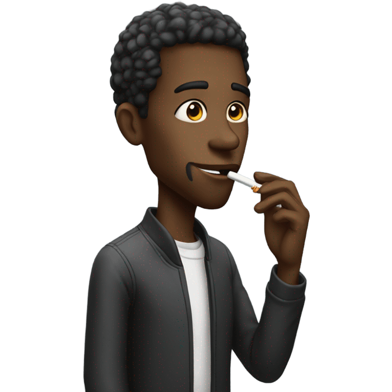 black guy smoking  emoji