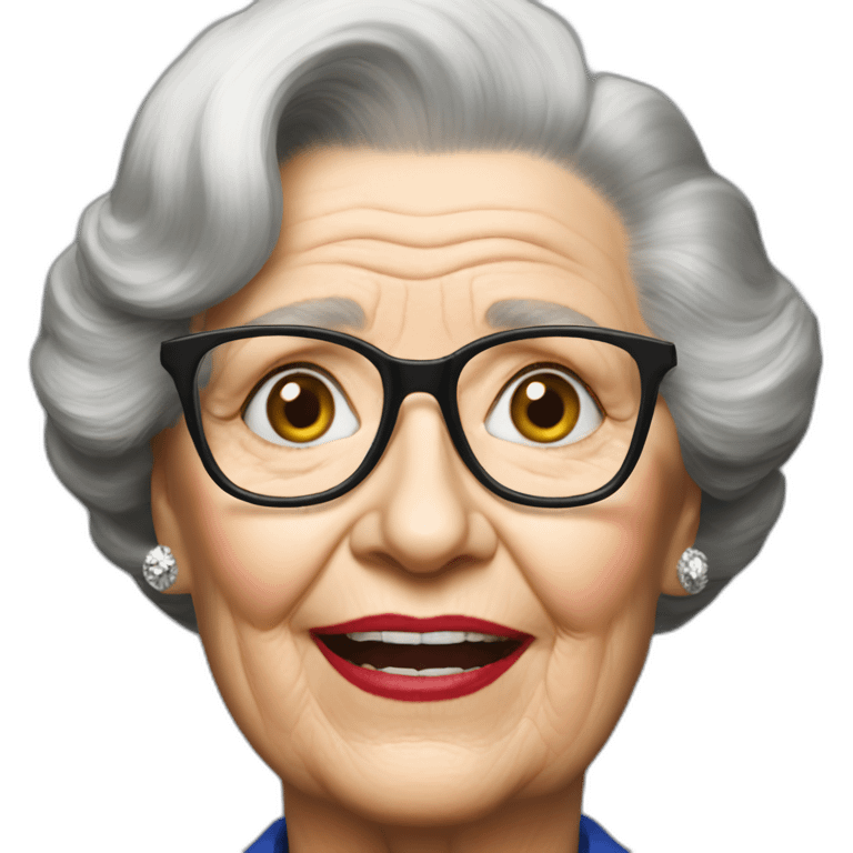 black Margaret thatcher emoji