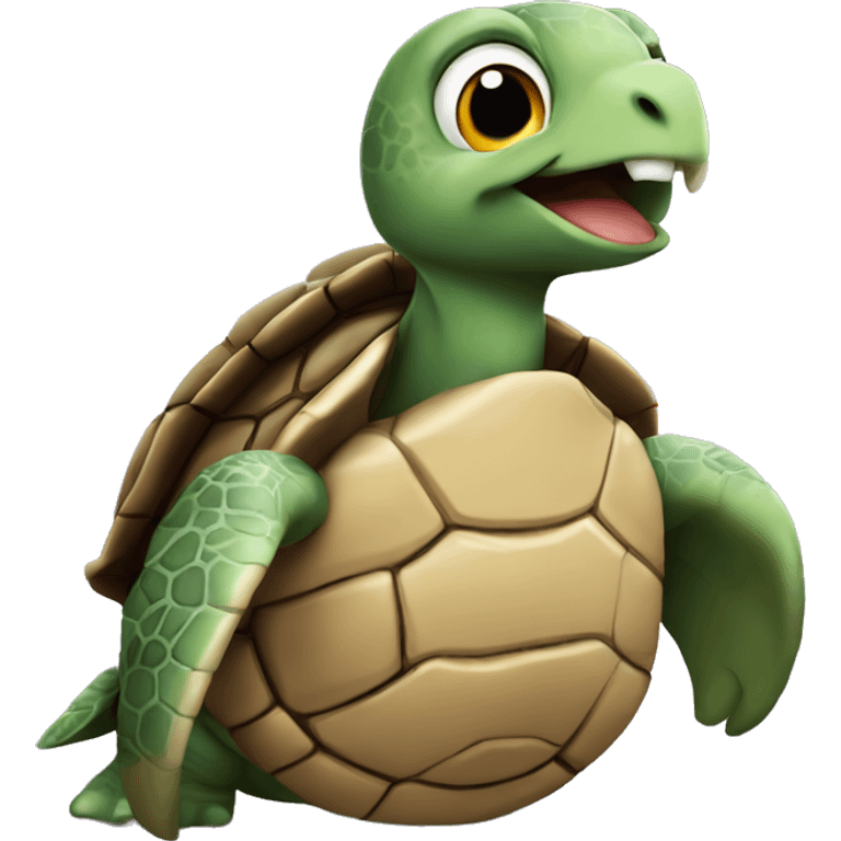 turtle with eagle in loe emoji