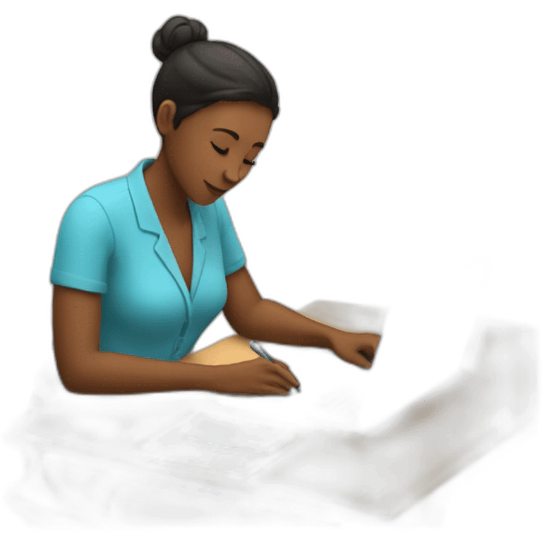 woman writing on laptop emoji