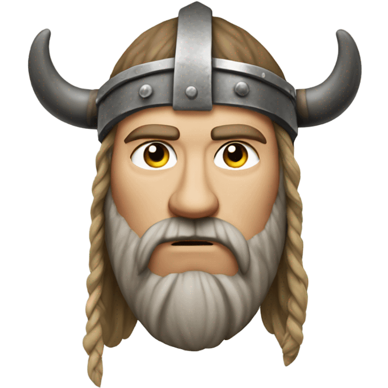 Viking photorealistic serious emoji