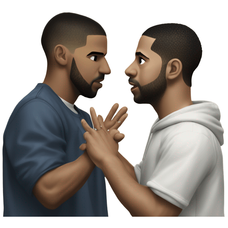 Drake slapping Kendrick Lamar ￼ emoji