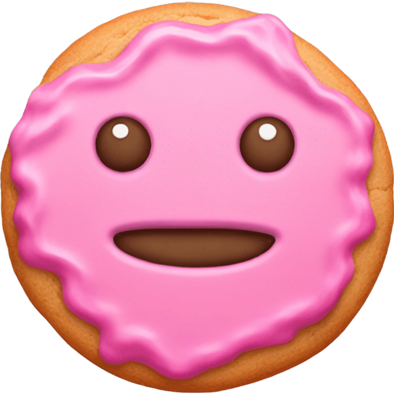 pink cookie emoji