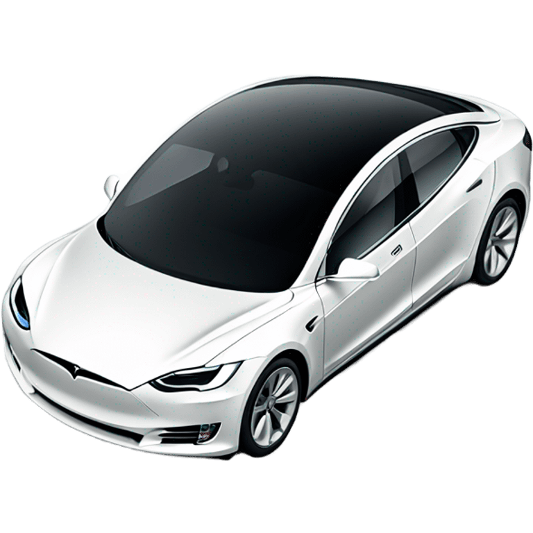 White Tesla emoji