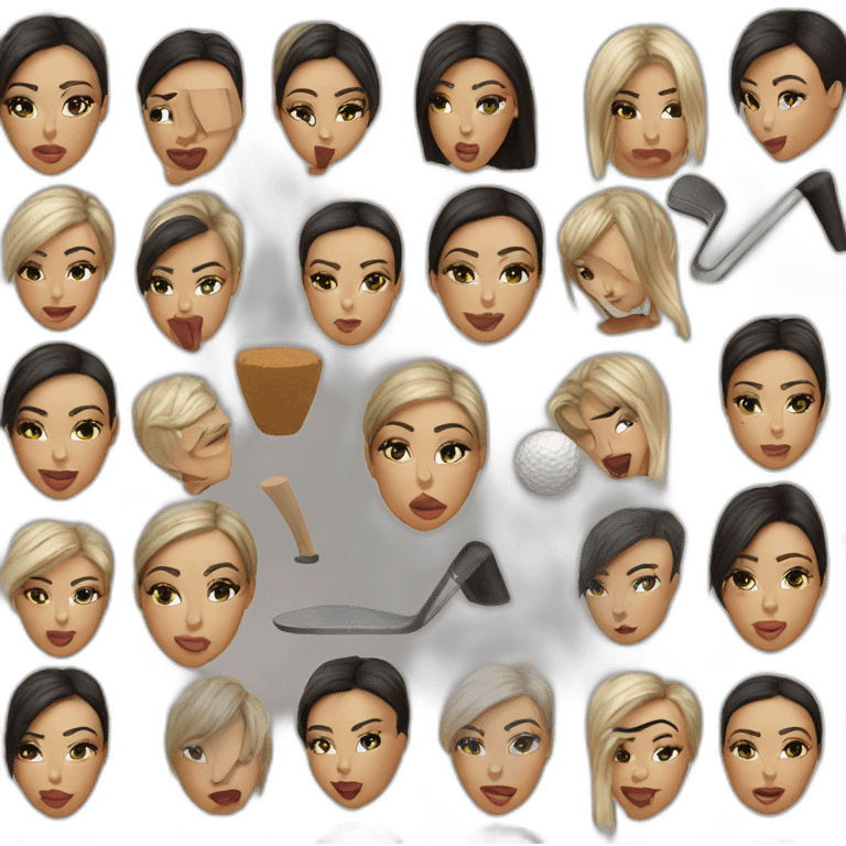 kim kardashian mini golf emoji