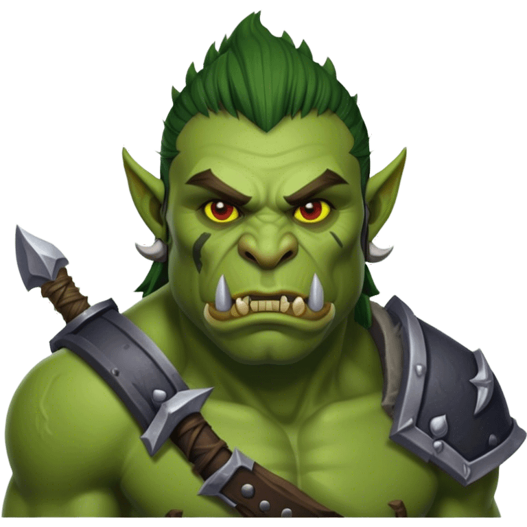 orc male warrior from world of warcraft emoji