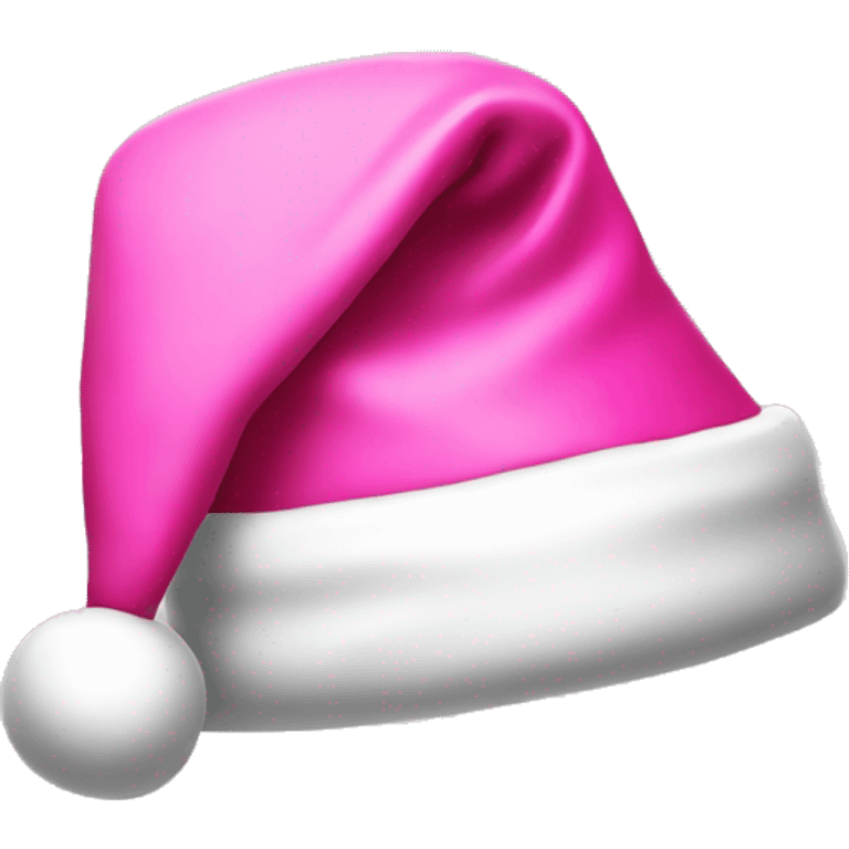 Pink Santa hat emoji