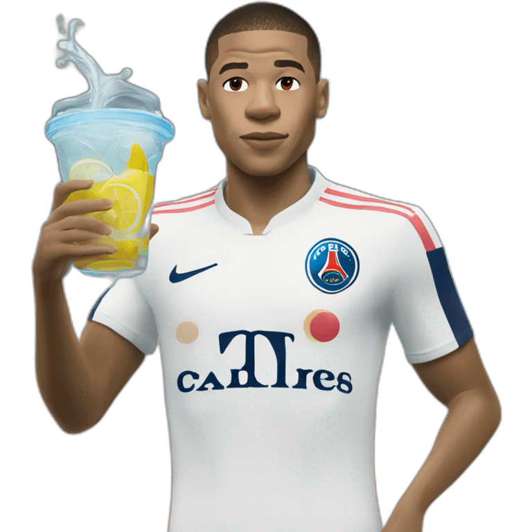 Mbappé in thé water emoji