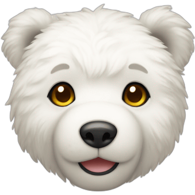 white teddy bear emoji