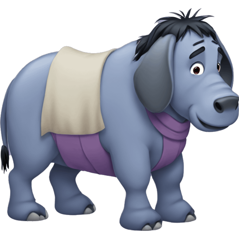 Full body Eeyore emoji