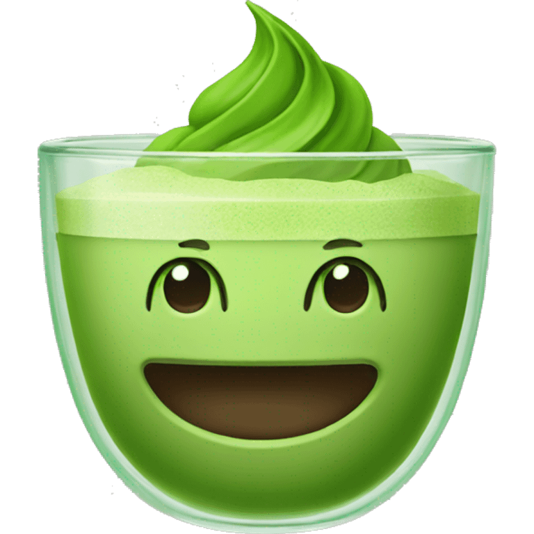 green matcha coffe emoji