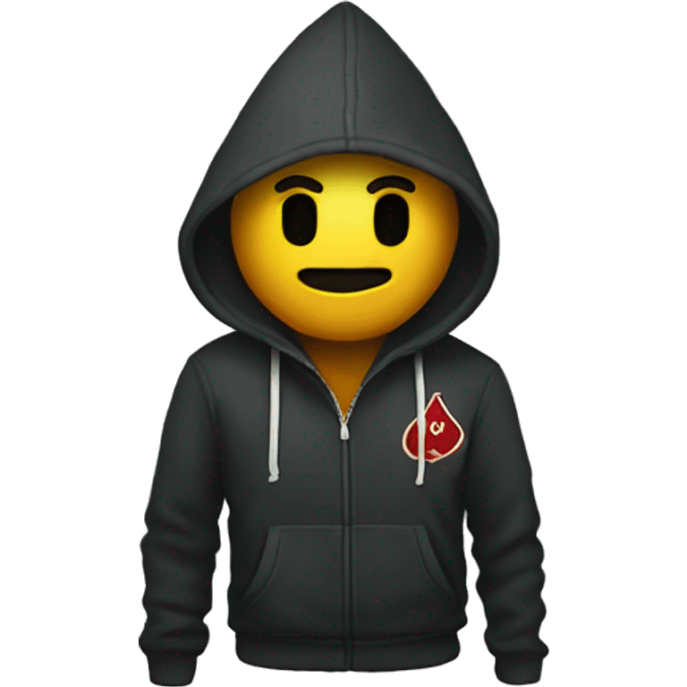 hoodie with spade club written on it  emoji