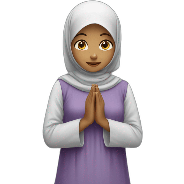 Muslim prayer girl emoji