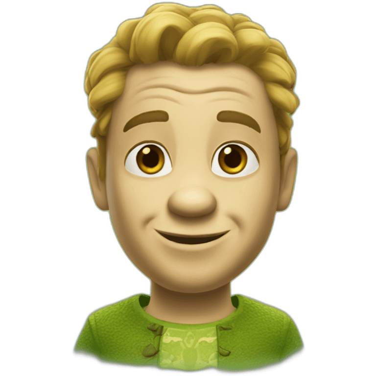 Chat en tenue de Shrek emoji