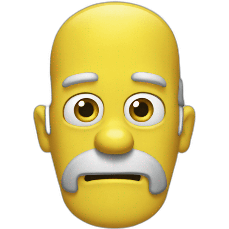 Homer simpsone est choqué emoji