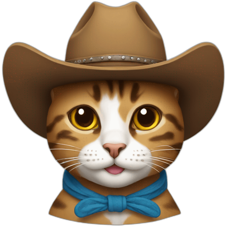 Cowboy cat emoji